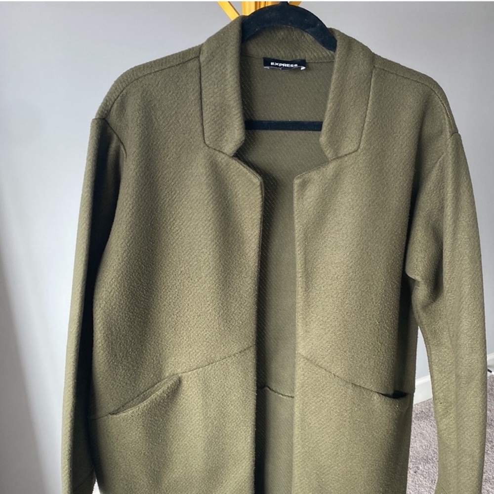 Express Olive Fall Cardigan